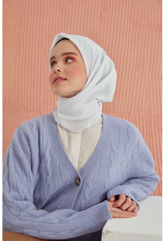 Gri Pamuklu Şal